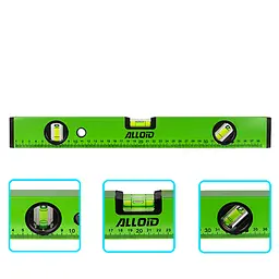 Рівень будівельний Alloid 40 см 3 капсули (LD-151040)