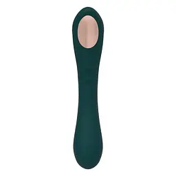 Вакуумний стимулятор клітора з вібрацією Alive New Midnight Quiver зелений - мініатюра 4