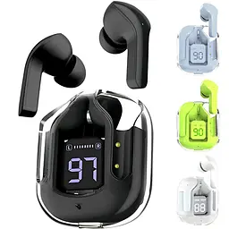 Бездротові навушники Duopuni BT30 TWS Wireless Headset, Bluetooth 5.3, 250 mAh Black - мініатюра 2