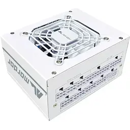Блок живлення 850 Вт, ALmordor SFX, White, модульний, 80+ Gold, ATX3.1, Active PFC, 80 мм, 4xMolex / 8xSATA / 3x6+2-pin / 1x16-pin / 2x4+4-pin / 1x20+4-pin, FanStop (ALSFX850WH31)