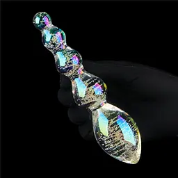 Скляний фалоімітатор DILDO GLOW-IN-THE-DARK TWILIGHT GLEAM GLASS LOVETOYS 66-LV610002 100434 - мініатюра 5