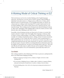 Critical Thinking in ELT. A Working Model for the Classroom - мініатюра 7