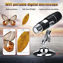 Wifi мікроскоп цифровий з 100X кратним збільшенням Lefavor W05A, з вбудованим акумулятором (100677) - мініатюра 6