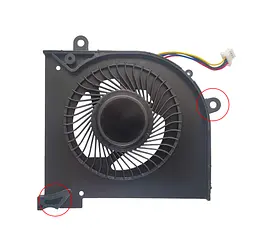 Вентилятор для ноутбука MSI GS65, GS65VR, MS-16Q1, MS-16Q2, MS-16Q3 (BS5005HS-U3J), DC (5V, 0.5A), 4pin CPU