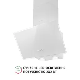 Витяжка декоративна похила PERFELLI VICCO 6HM BIANCO - мініатюра 4