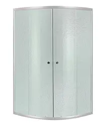 Набір Lidz Душова кабіна Latwa SC80x80.SAT.HIGH.FR напівкругла, скло Frost 4 мм + Душовий піддон Kapielka ST80x80x41, з панеллю - мініатюра 2