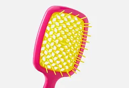 Гребінець SMALL SUPER BRUSH Рожевий з жовтим Janeke - мініатюра 3