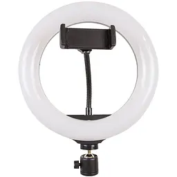 Кільцева світлодіодна LED лампа Arc Ring 10" + tripod 2.1m Black - мініатюра 3