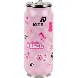 Термочашка Kite Angel з трубочкою 500 мл (K25-1264-2)