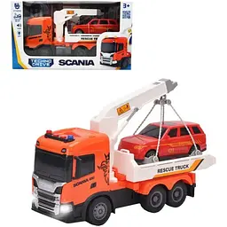 Ігровий набір "Big Truck" – евакуатор SCANIA з машинкою, світло та звук (6408KS)