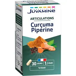 Натуральная добавка Juvamine Куркума + пиперин Суставы 30 капсул