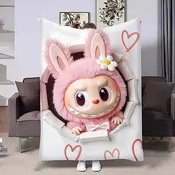 Плед 3D Лабубу №3 31238 135х160 см