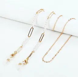 Ланцюжок для окулярів White stones 1 10273 75 см - мініатюра 2