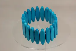 Браслет Xuping Jewelry імітація бірюзи паркан 18 см сріблястий