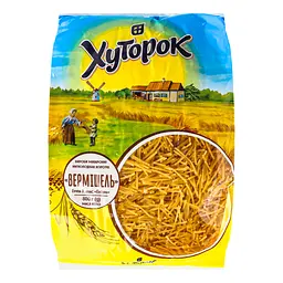 Макаронні вироби Хуторок Вермішель 800 г - мініатюра 2