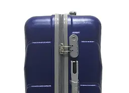 Валіза середня M ABS-пластик Milano bag 147M 66×46×29см 80л Темно-синій - мініатюра 4