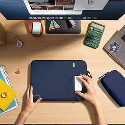 Чохол для ноутбука Tomtoc Defender-A13 Laptop Sleeve Kit Navy Blue 16 Inch A13F2BV - мініатюра 8