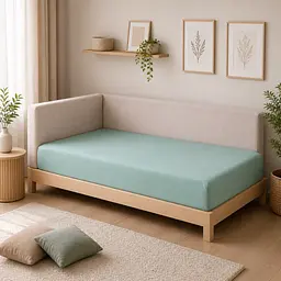 Дитяча постільна білизна MIRSON JUNIOR фланель Menthol/Brown 150х220см (2200012802090) - мініатюра 8