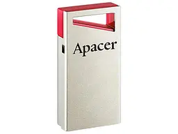 USB флеш накопичувач Apacer 64 GB AH112 USB 2.0 Red (AP64GAH112R-1) - мініатюра 2