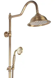 Душова система Rea Bergamo antique bronze з виливом REA-P5002, Бронза - мініатюра 4