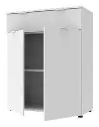 Комод Doros Рон 2 2 фасади 1 шухляда Білий 80х38х100 (41516003) - мініатюра 7