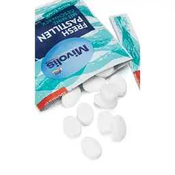 Пастилки Mivolis Fresh зі смаком м'яти, без цукру, 25 г, від DM (Німеччина) - мініатюра 3