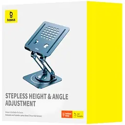 Підставка для ноутбука складана Baseus UltraStable Pro Series Rotatable 3hinge B10059900811-01 - мініатюра 6