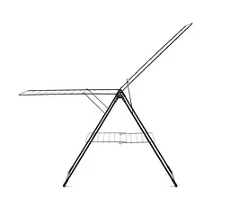 Сушарка для білизни Brabantia Drying підлогова 20 м чорна (101489) - мініатюра 4