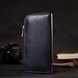 Шкіряний чоловічий гаманець GRANDE PELLE 19,5х10х2,2 см acs0026944 - мініатюра 7