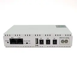 ДБЖ для роутерів/комутаторів DC1018P, 18W, Output: USB-5V, DC-5V/9V/12V, POE-15/24V, 1/2A, Li-ion 10400mAh, 160х105х32мм, 385 грам, 385 грам,