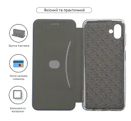 Чехол-книга ArmorStandart G-Case для Samsung A04 (A045) Blue - миниатюра 3