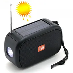 Портативна Bluetooth колонка з ліхтариком чорна TG632 5W IPX6