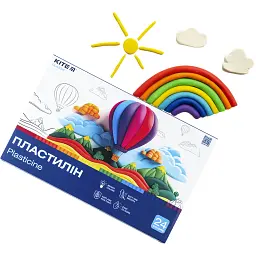 Пластилін восковий Kite Classic 24 кольори 480 г (K-089) - мініатюра 5
