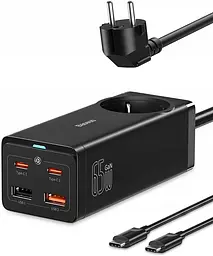 Зарядний пристрій Baseus 65 W GaN3 Pro (PSZM000901 ) + кабель чорний