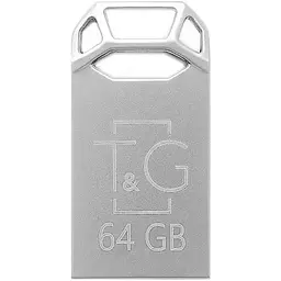 Флеш накопичувач USB 64Gb T&G Metal TG110 сріблястий USB 2.0 (TG110-64G)