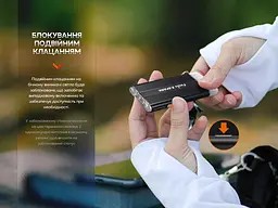 Ручний ліхтар брелок Fenix E-Spark 100лм (Чорний) - мініатюра 10