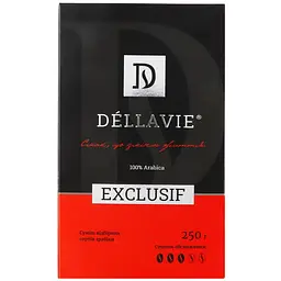 Кава Dellavie Exclusif натуральна мелена смажена 250 г (916702) - мініатюра 2