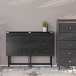 Розкладний стіл Моріс Ferrum-decor 750x1000x600 Чорний метал ДСП Сосна Кембра 16 мм (FRD-104671) - мініатюра 6