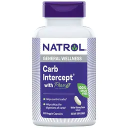 Регулятор вуглеводів Natrol Carb Intercept with Phase 2 біла квасоля 1000 мг 60 капсул (NTL16176) - мініатюра 3