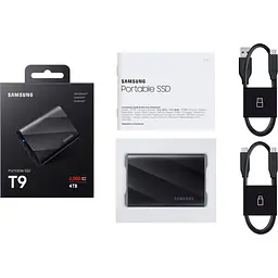 Зовнішній SSD накопичувач Samsung T9 4TB Black (MU-PG4T0B/EU) [99088] - мініатюра 8