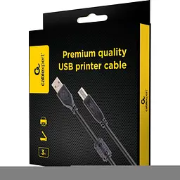 Кабель Cablexpert USB 2.0 AM/BM 3m Black (CCFB-USB2-AMBM-3M) [119098] - мініатюра 4