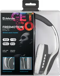 Навушники Defender FreeMotion B525 Bluetooth Gray-White (63527) - мініатюра 6