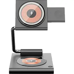 Бездротовий зарядний пристрій WiWU Wi-W023 3в1 Foldable MagSafe [103890]
