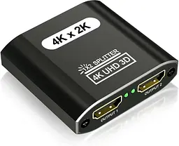 HDMI спліттер 1 вхід / 2 виходи з підтримкою 4K