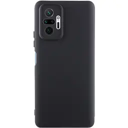 Чохол TPU Getman Liquid Silk Full Camera для Xiaomi Redmi Note 10 Pro / 10 Pro Max Чорний / Black