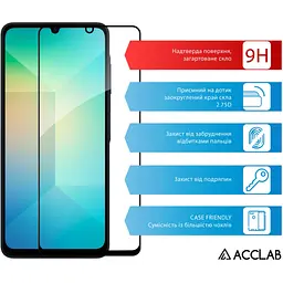 Скло захисне ACCLAB Full Glue Samsung A06 Black (1283126598814) - мініатюра 3