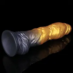 Фалоімітатор Lovetoy Dual Density 10'' 25.4 см (золотий) - мініатюра 20