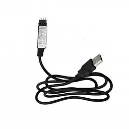 Світлодіодна стрічка RGB USB 5050 з пультом, 2 м, для підсвітки кімнати - мініатюра 3