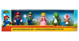 Набір ексклюзивних ігрових фігурок Super Mario Маріо та друзі 5 шт., 6 см (400904) - мініатюра 3