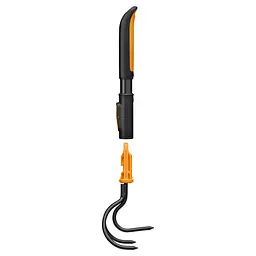 Розпушувач (культиватор) Fiskars OneClick 9 см, три зуба + ручка 29 см (1080720)